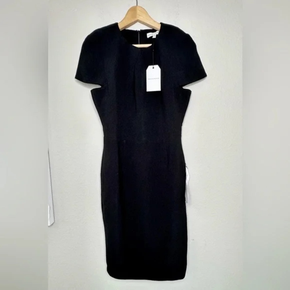 Dress the population Lainey Black Sheath Midi Dress - Picture 3 of 15
